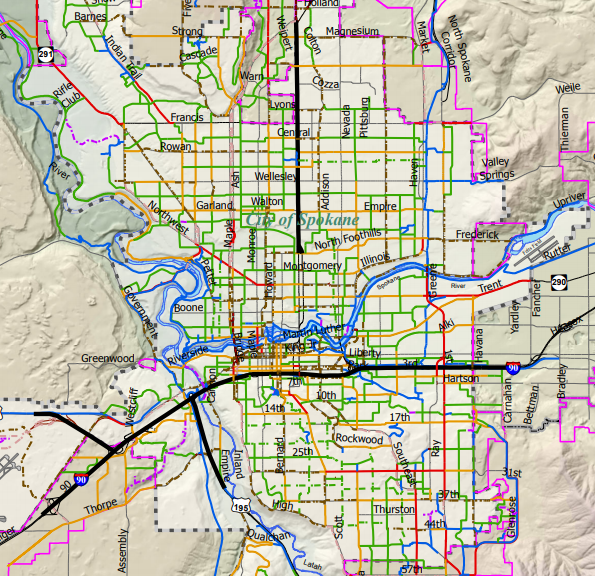map of bike network